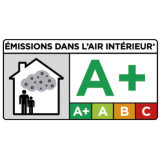 Umweltlabel Frankreich ohne Text: A+ farbig