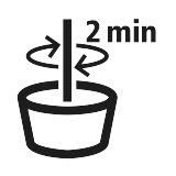 Rührzeit mind. 2 Min.